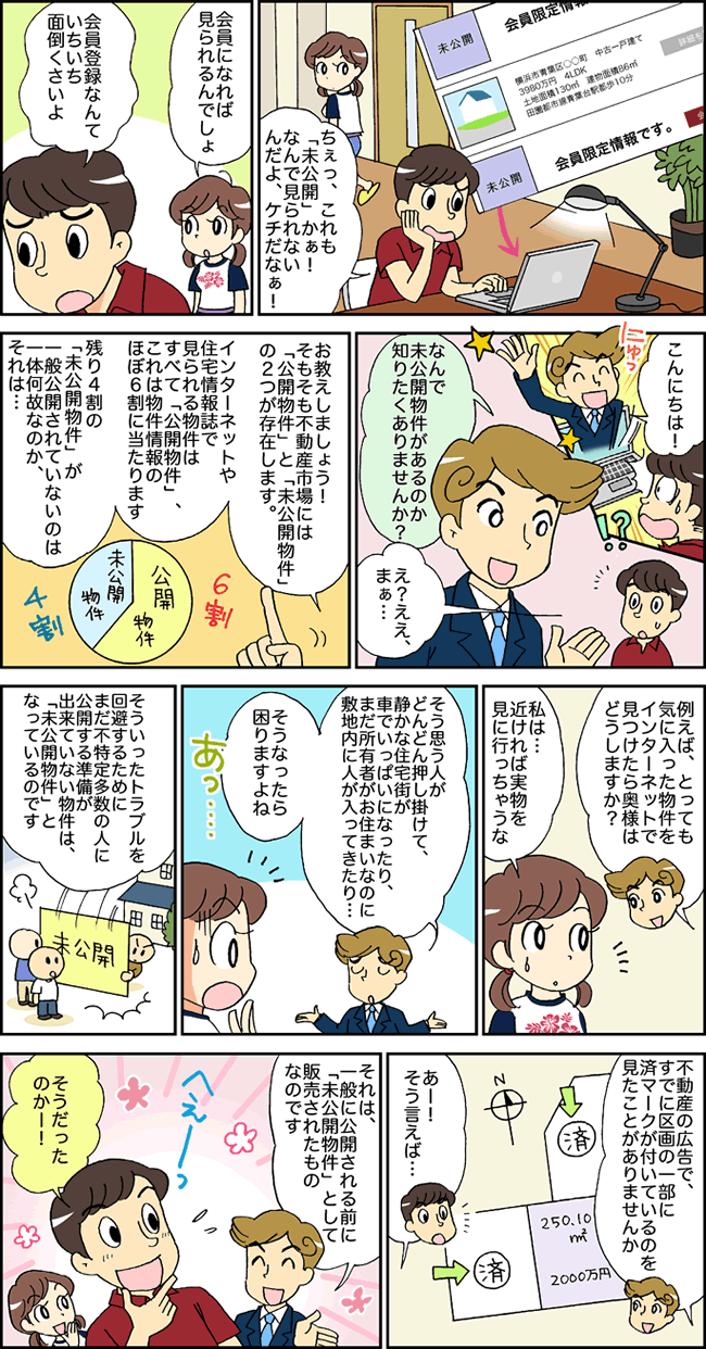 未公開物件を知っていますか？