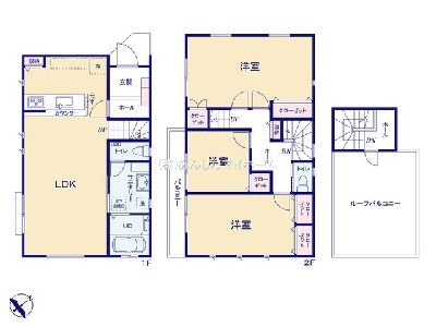 川崎市麻生区岡上6丁目　新築一戸建　4380万円　1号棟