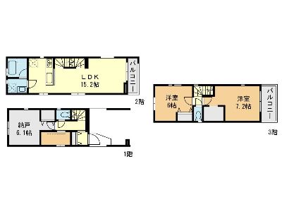 川崎市幸区古市場2丁目　新築一戸建　5190万円　B棟