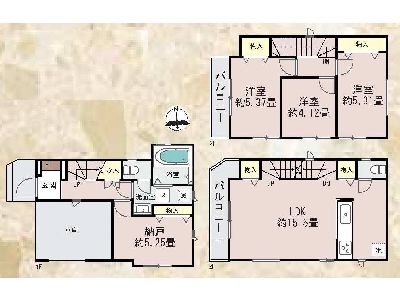 川崎市高津区下野毛3丁目　新築一戸建　4590万円　2号棟