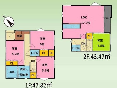 川崎市宮前区南平台　新築一戸建　4780万円　2号棟