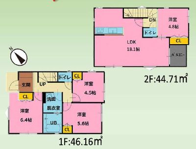 川崎市宮前区南平台　新築一戸建　4580万円　3号棟
