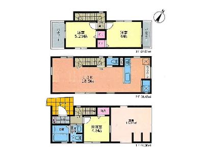 川崎市幸区小向町　新築一戸建　5180万円　C号棟