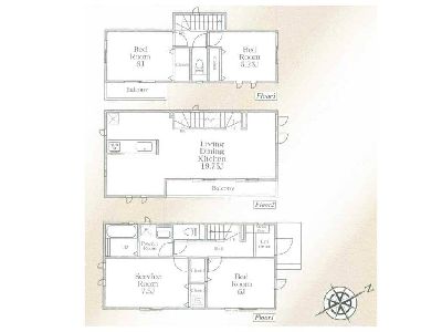 横浜市港北区鳥山町　新築一戸建　41 90万円　2-A号棟