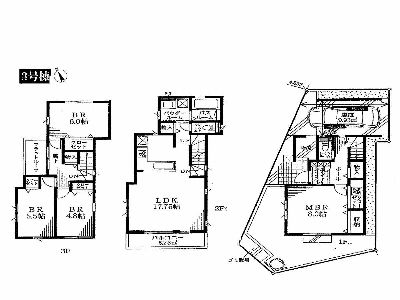 川崎市高津区千年　新築一戸建　4680万円　3号棟