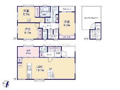 川崎市多摩区三田3丁目　新築一戸建　5680万円　B号棟