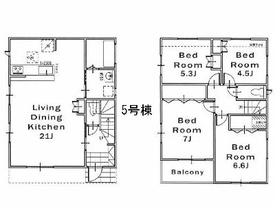 川崎市宮前区水沢3丁目　新築一戸建　4830万円　5号棟
