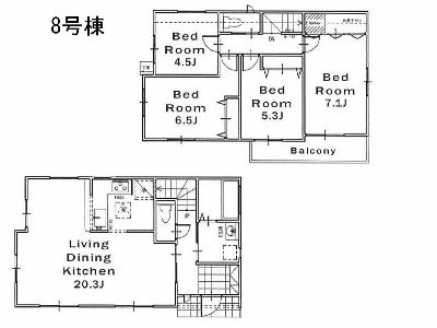 川崎市宮前区水沢3丁目　新築一戸建　4780万円　8号棟