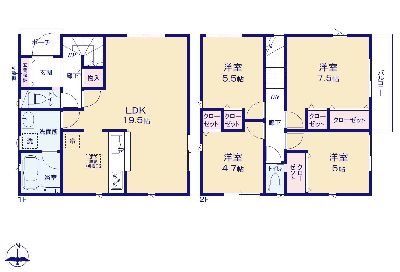 川崎市宮前区菅生6丁目　新築一戸建　4880万円　2号棟