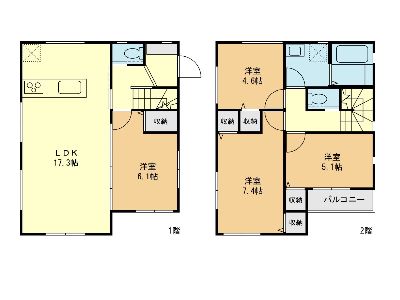横浜市港北区富士塚2丁目　新築一戸建　6480万円　3号棟