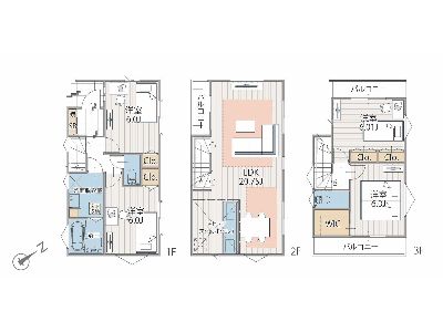 川崎市宮前区南平台　新築一戸建　3980万円　1号棟