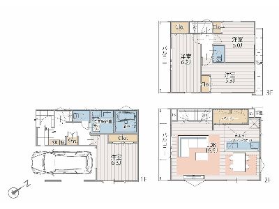 川崎市宮前区南平台　新築一戸建　4580万円　3号棟