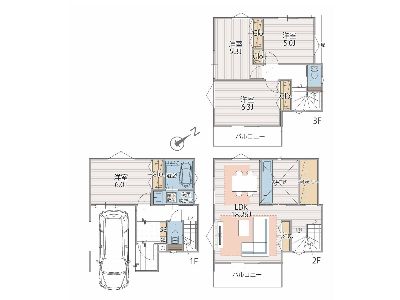 川崎市宮前区南平台　新築一戸建　3880万円　7号棟