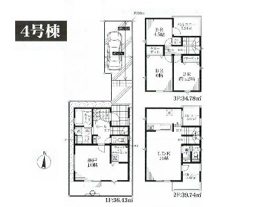 川崎市高津区千年　新築一戸建　5980万円　4号棟