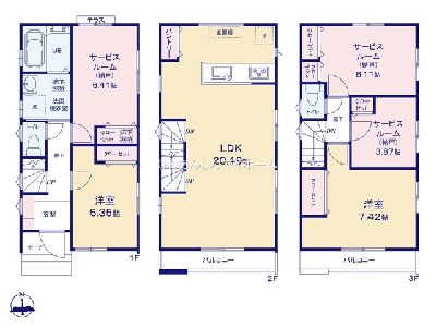 川崎市川崎区大島5丁目　新築一戸建　6080万円　1号棟