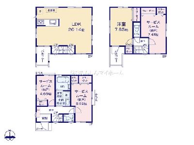 川崎市川崎区大島5丁目　新築一戸建　5680万円　2号棟