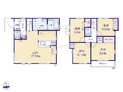 川崎市宮前区東有馬5丁目　新築一戸建　5399万円　2号棟