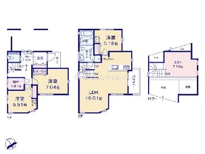 川崎市多摩区菅3丁目　新築一戸建　5590万円　1号棟