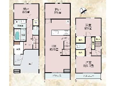 川崎市中原区宮内4丁目　新築一戸建　6490万円　1号棟