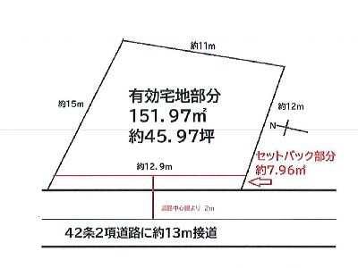 川崎市高津区北野川　建築条件無売地　3380万円