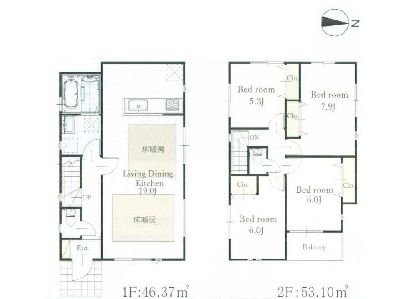 横浜市港北区樽町4丁目　新築一戸建　6280万円　4号棟