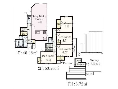 川崎市宮前区野川本町1丁目　新築一戸建　4880万円　1号棟