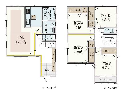 川崎市宮前区梶ケ谷　新築一戸建　5180万円　12号棟