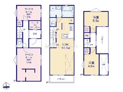 川崎市高津区坂戸3丁目　新築一戸建　6580万円　No.2