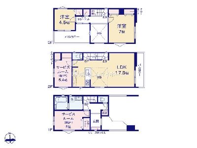 川崎市高津区坂戸3丁目　新築一戸建　6880万円　No.3