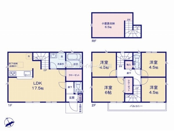 調布市深大寺南町4丁目　新築一戸建て　4990万円　12号棟