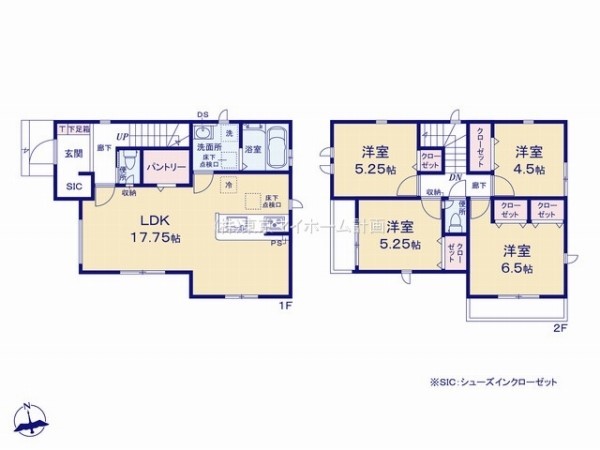 グラファーレ　国分寺市新町3丁目　新築一戸建て　4998万円　5号棟