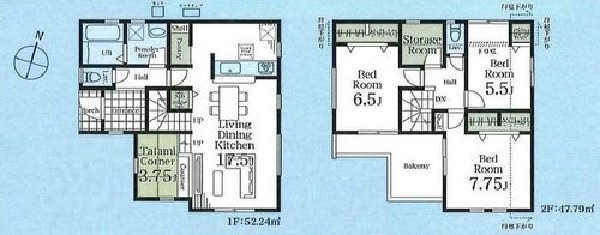 国立市西1丁目　新築一戸建て　7280万円　1号棟