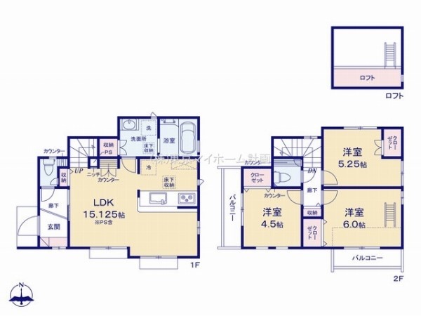 府中市小柳町5丁目　新築一戸建て　5030万円　1号棟