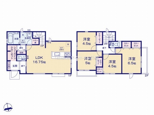グラファーレ　国分寺市新町3丁目　新築一戸建て　4998万円　3号棟