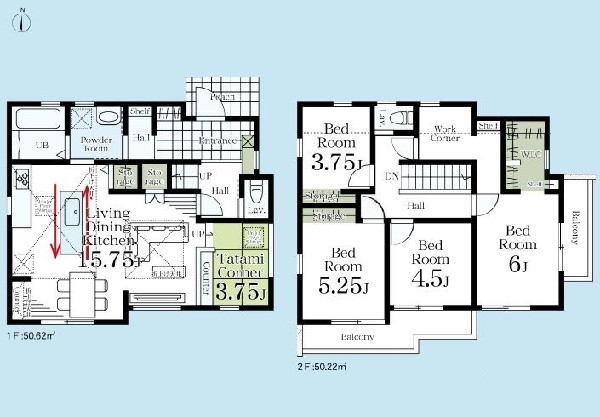 府中市栄町3丁目　新築一戸建て　6480万円　1号棟