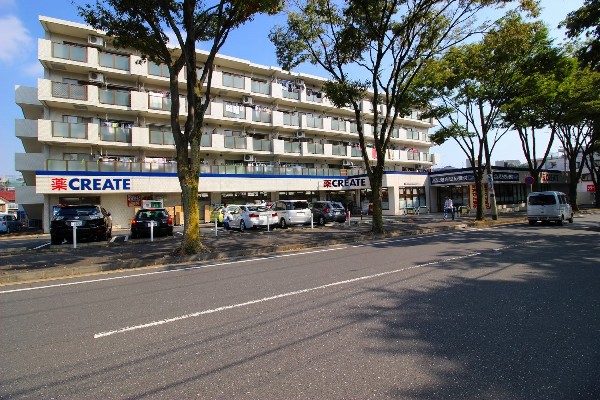 周辺環境:クリエイト柿の木台店　(スーパーやコンビニとともに生活に欠かせないという方も多いドラッグストアは、近所にあると頼もしい限りですね。)