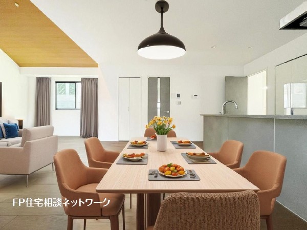 ■リビング■本画像はAIがCGで家具作成しており、実際の現地に家具は設置されておりません。また、販売価格に家具等は含まれておりません。