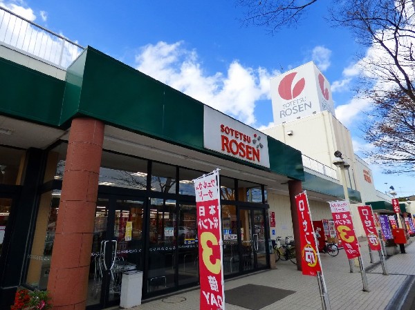 周辺環境:そうてつローゼン　たいら店(相鉄グループのスーパーとして神奈川中心に54店舗構える。朝8時～21時45分までの営業です。)