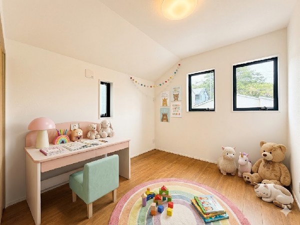 ■子ども部屋■  本画像はAIがCGで家具作成しており、実際の現地に家具は設置されておりません。また、販売価格に家具等は含まれておりません。