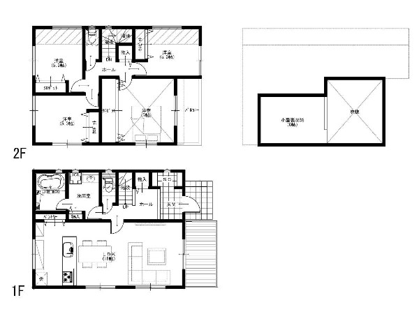 外観:建物プラン例(1-3区画)4LDK、土地価格6530万円、土地面積167.28m2、建物価格2480万円、建物面積105.16m2