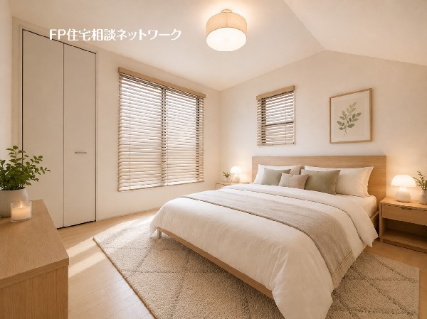 ■主寝室■本画像はAIがCGで家具作成しており、実際の現地に家具は設置されておりません。また、販売価格に家具、小物等は含まれておりません。