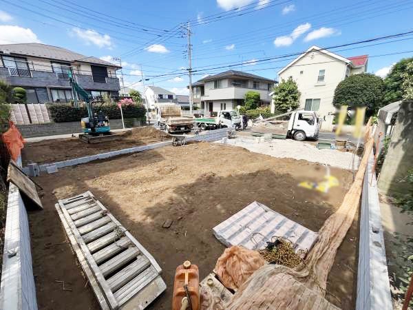 外観:現地土地写真（造成中）