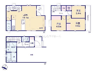 川崎市中原区市ノ坪　新築一戸建　5880万円　1号棟