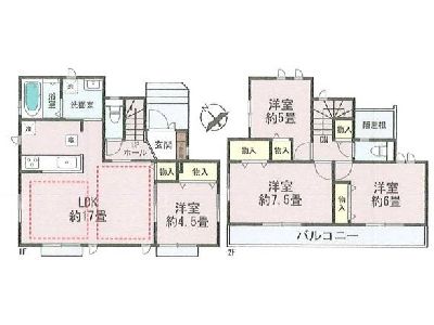 稲城市坂浜　新築一戸建　4790万円　B号棟