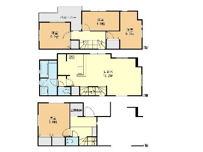 川崎市中原区木月4丁目　新築一戸建　7799万円　1号棟