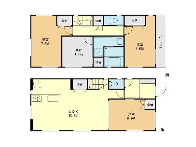 横浜市港北区富士塚2丁目　新築一戸建　7080万円　1号棟