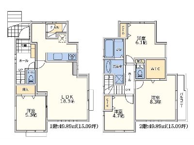 横浜市青葉区榎が丘　新築一戸建　7499万円　B号棟