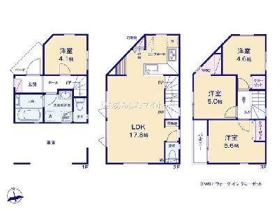 川崎市幸区東古市場　新築一戸建　5180万円　B号棟