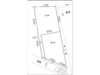 川崎市中原区上丸子山王町1丁目　建築条件無売地　5480万円　A区画