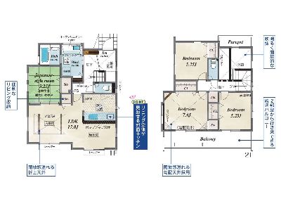 横浜市青葉区黒須田　新築一戸建　6590万円　7号棟